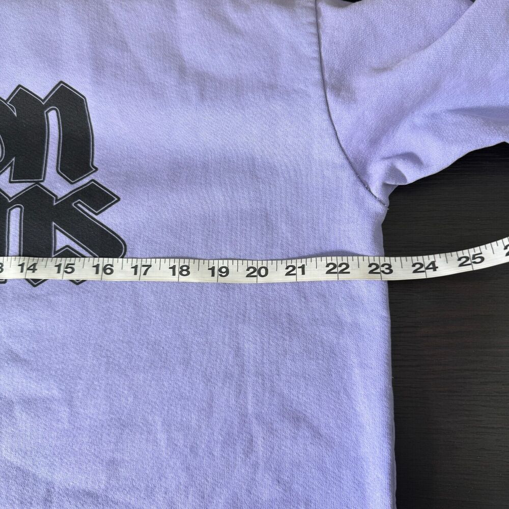 Noon Goons Sweater Men Large Logo Fleece Pullover Sweatshirt Streetwear Lavender - Picture 12 of 14